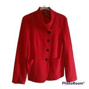 Elliott Lauren Asymmetrical Wool Blazer Jacket